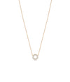 Diamond Circle Necklace | Diamond Necklace - 79e | Everyday 14K Gold Jewelry