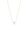 Diamond Star Necklace in yellow gold petite celestial sparkling