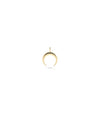 Gold Crescent Moon Charm in yellow gold celestial mystical lunar