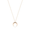 Gold Crescent Moon in rose gold warm mystical lunar elegance
