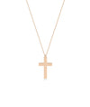 Gold Cross in rose gold warm spiritual sacred elegance