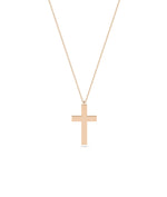 Gold Cross in rose gold warm spiritual sacred elegance