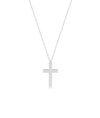 Gold Cross in white gold refined Christian faith sparkle