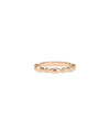 Rose gold Gold Alternating Band Ring with elegant alternating textured sections
