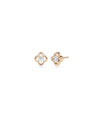 Diamond Stud Clover Earrings - 79e | Everyday 14K Gold Jewelry