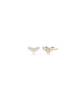 Diamond Chevron Stud Earring