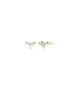 Diamond Chevron Stud Earring - 79e | Everyday 14K Gold Jewelry