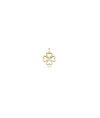 Gold Hearts with Diamond Solitaire Charm yellow gold dual romantic