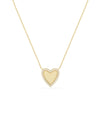 Diamond Halo Heart Necklace in yellow gold radiant romantic sparkle