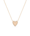 Diamond Halo Heart in rose gold warm luminous romantic