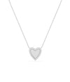 Diamond Halo Heart in white gold brilliant radiant sparkle