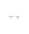 Diamond Fire Fly Stud Earrings - 79e | Everyday 14K Gold Jewelry