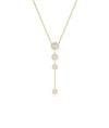 Diamond Dangle Necklace - 79e | Everyday 14K Gold Jewelry