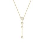 Diamond Dangle Necklace - 79e | Everyday 14K Gold Jewelry