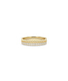 2 Row Diamond Band Ring - 79e | Everyday 14K Gold Jewelry