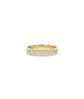Two-Row Diamond Band Ring