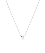 Bezel Solitaire Diamond Necklace - 79e | Everyday 14K Gold Jewelry
