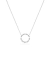 White gold Diamond Baguette Circle modern geometric design