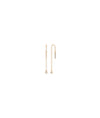 Diamond Solitaire Cable Chain Threader Earring - 79e | Everyday 14K Gold Jewelry