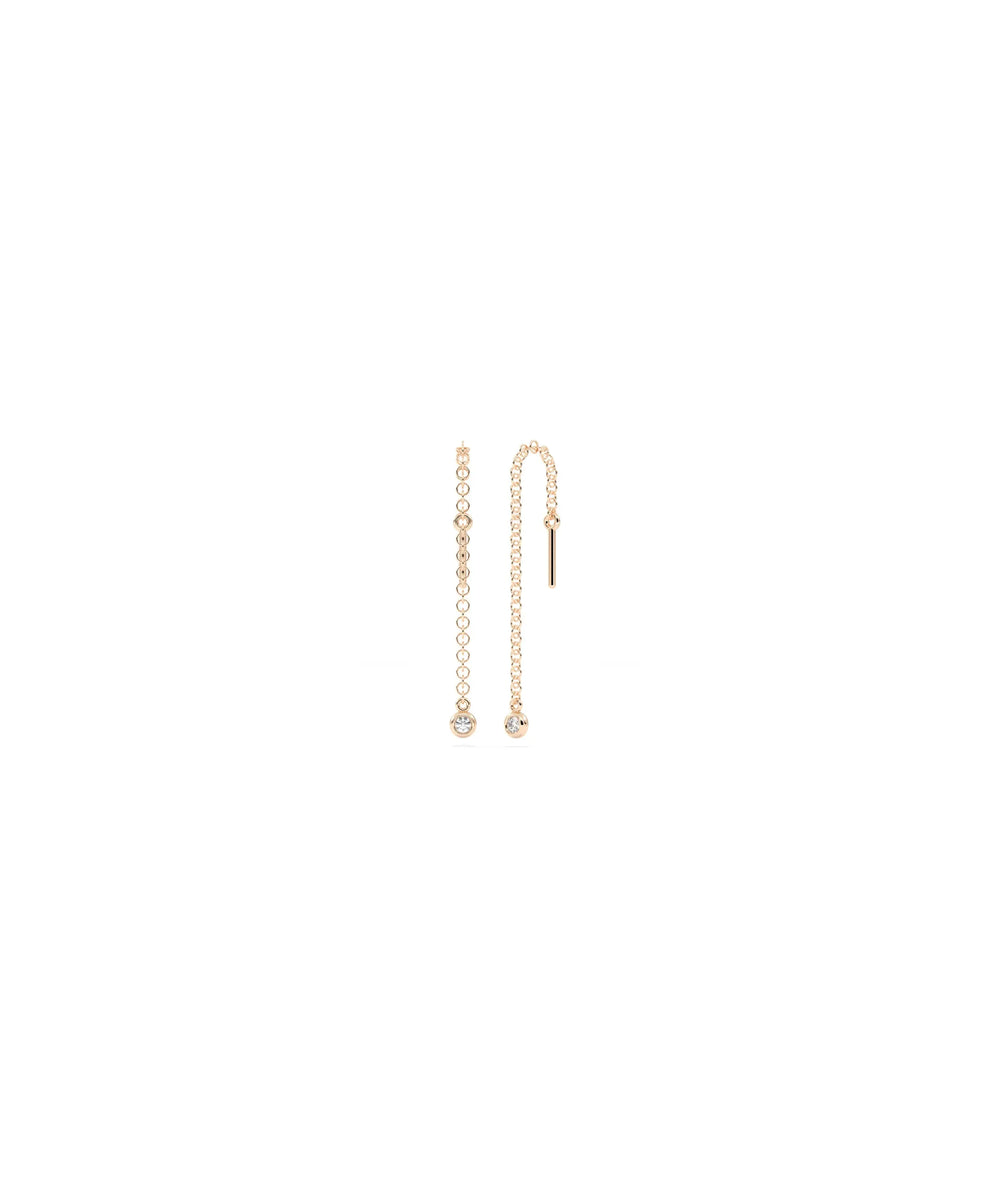 Diamond Solitaire Cable Chain Threader Earring - 79e | Everyday 14K Gold Jewelry