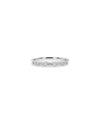 White gold Diamond Round and Baguette Band Ring featuring mixed round and baguette pattern