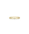 Diamond Alternating Band Ring in yellow gold with rhythmic alternating diamond pattern