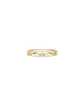 Diamond Alternating Band Ring