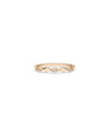 Rose gold Diamond Alternating Band Ring with sophisticated alternating diamond design