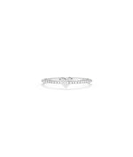 White gold Gold Heart Shape Band Ring featuring romantic heart symbol with diamonds