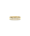 Diamond Emerald-Cut Band Ring