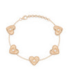 Diamond Heart Cable Link Chain Bracelet - 79e | Everyday 14K Gold Jewelry