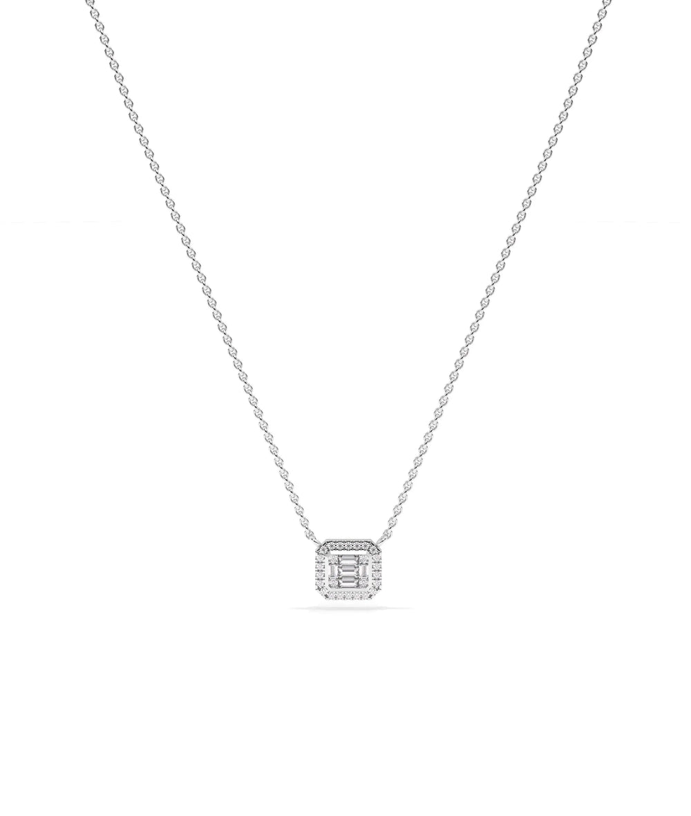 White gold Diamond Illusion Set innovative optical design
