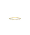 Diamond Alternating Band Ring in yellow gold with rhythmic alternating diamond pattern