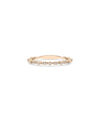 Rose gold Diamond Alternating Band Ring with sophisticated alternating diamond design