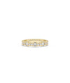 Graduating Diamond Band Ring in yellow gold with progressively sized diamond progression