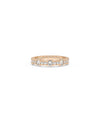 Rose gold Graduating Diamond Band Ring with sophisticated graduated diamond pattern