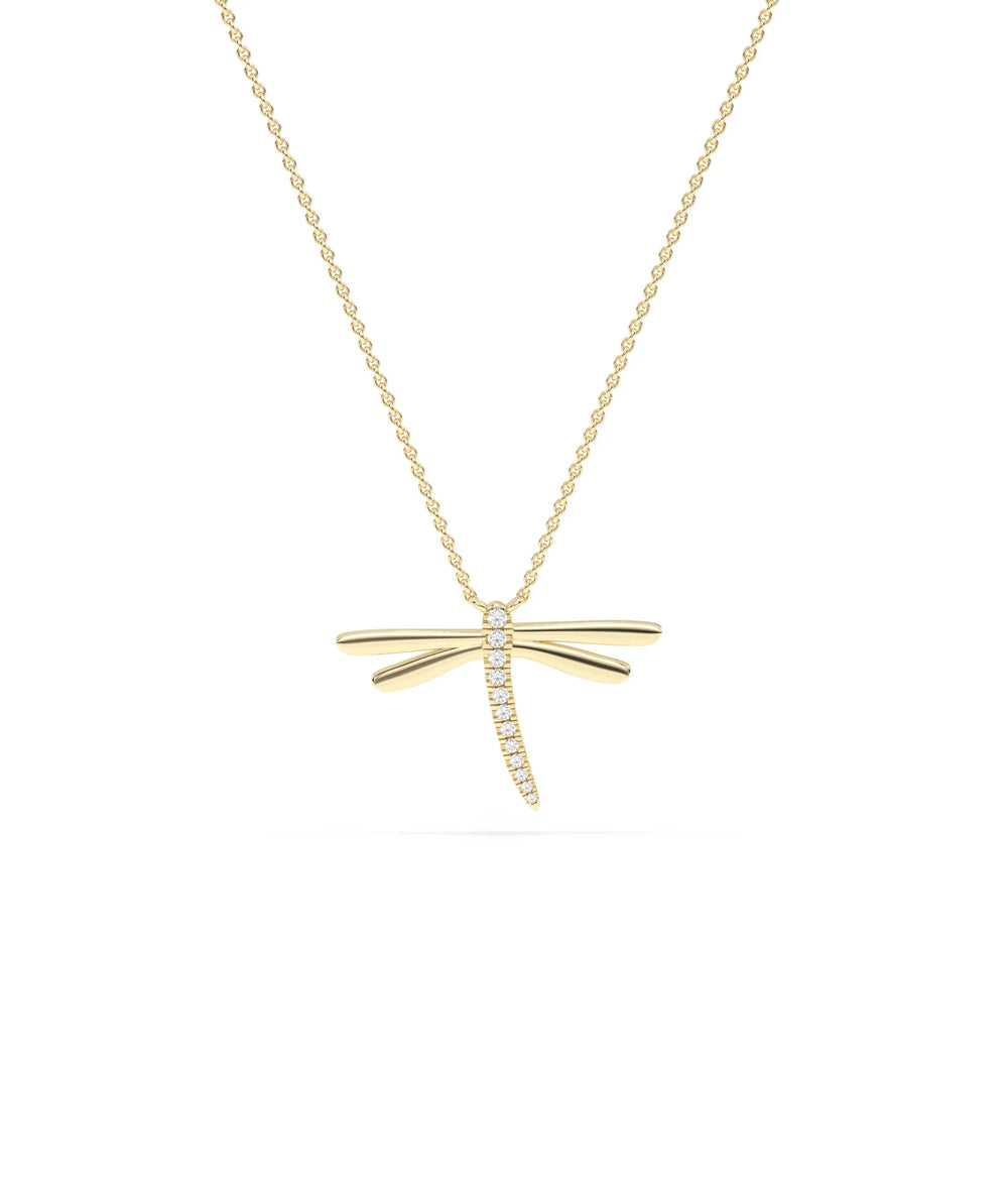 Diamond Fire Fly yellow gold whimsical nature enchanting elegant