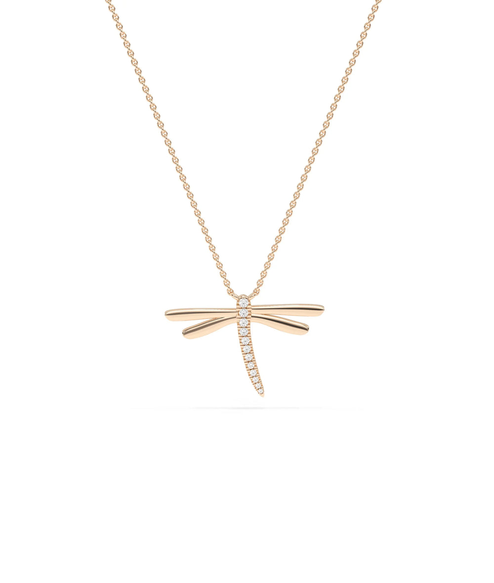 Rose gold Diamond Fire Fly featuring delicate sparkle