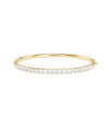 Diamond Single Line Bangle - 79e | Everyday 14K Gold Jewelry