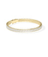 3 Row Diamond Bracelet - 79e | Everyday 14K Gold Jewelry