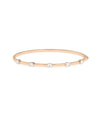 Diamond Station Bangle - 79e | Everyday 14K Gold Jewelry