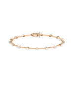Diamond Station Bracelet - 79e | Everyday 14K Gold Jewelry