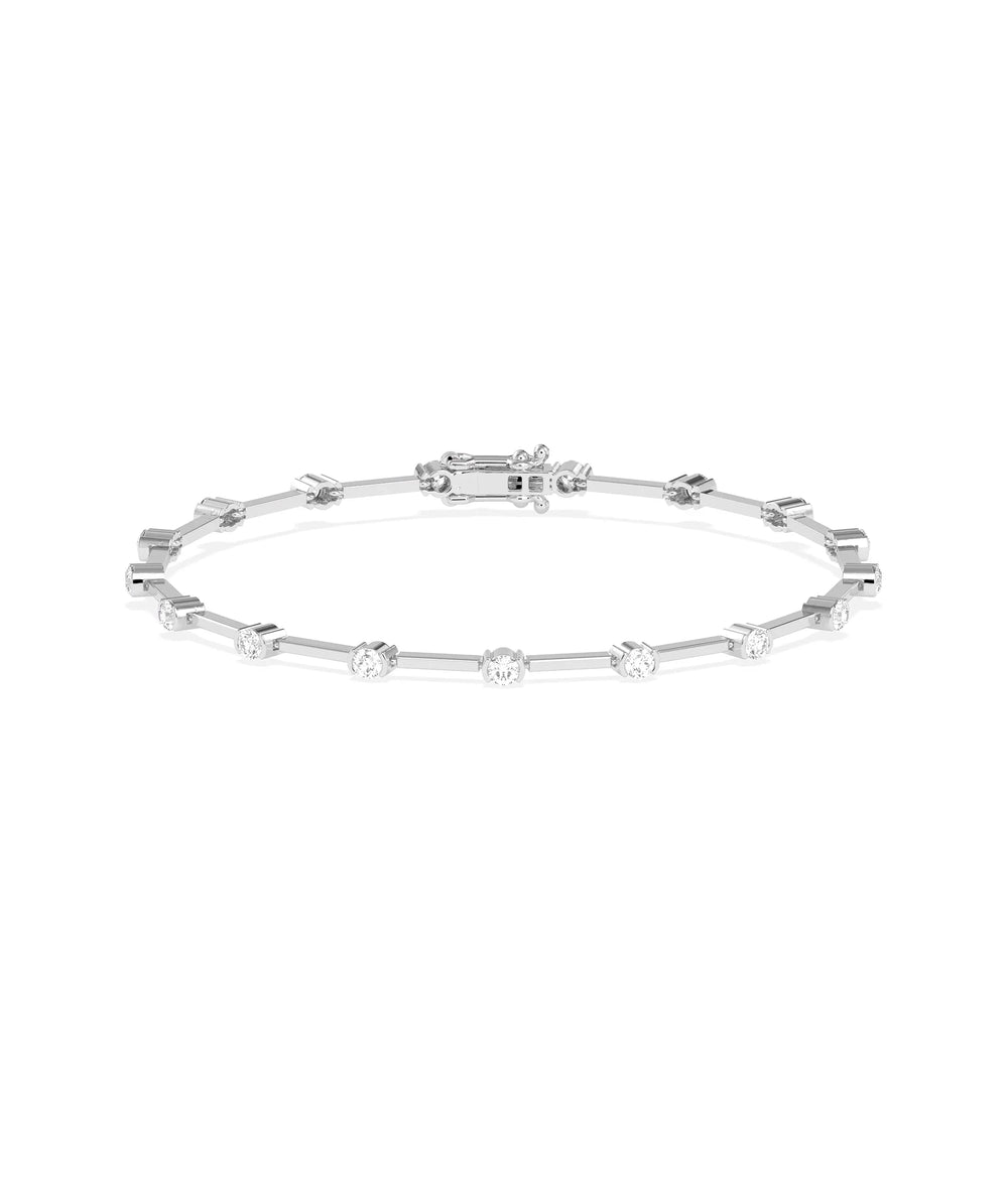 Diamond Station Bracelet - 79e | Everyday 14K Gold Jewelry