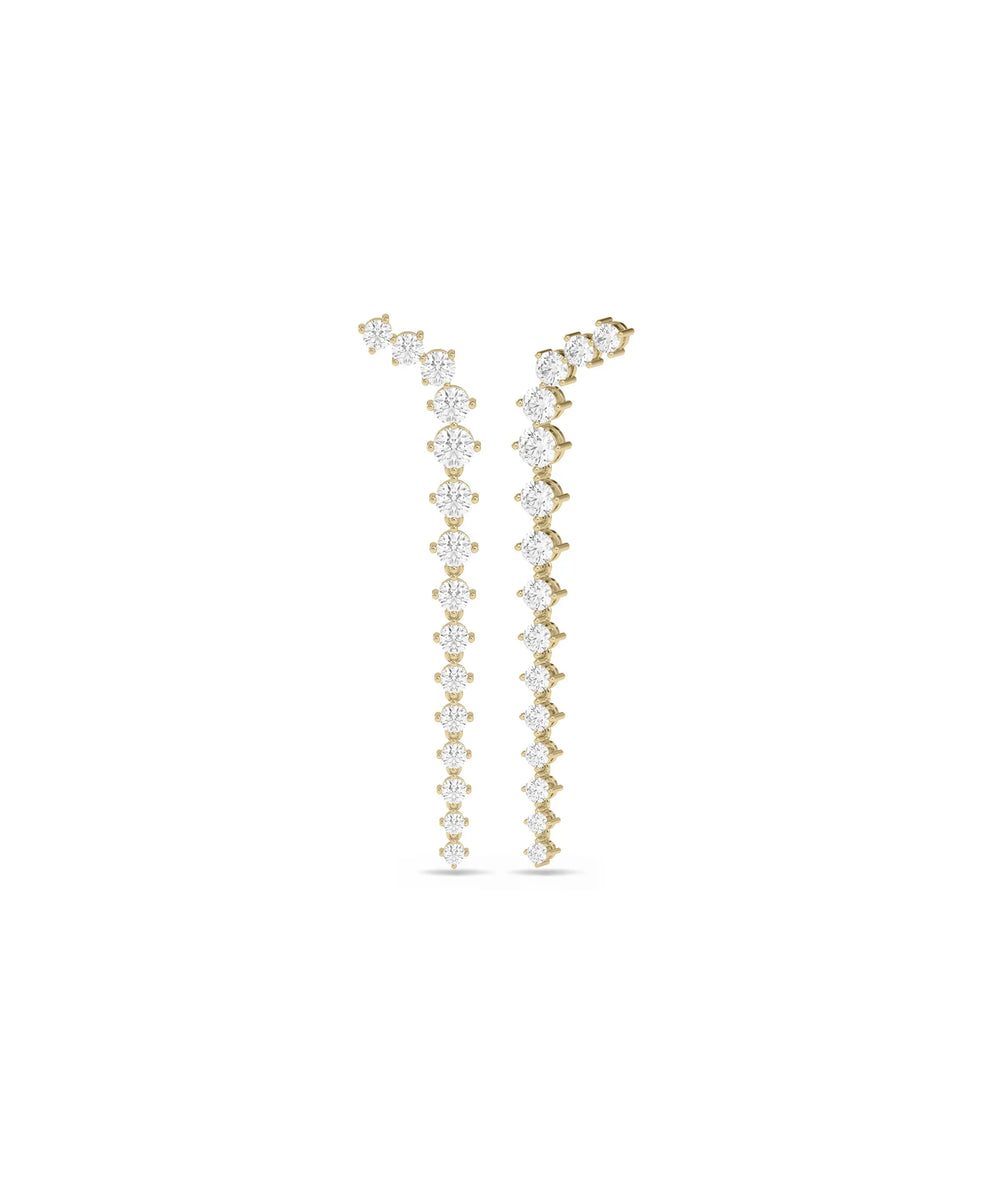 Diamond Dangle Earring - 79e | Everyday 14K Gold Jewelry