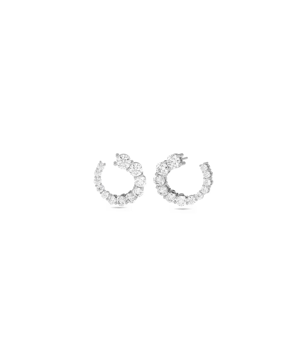 Diamond Circle Earrings - 79e | Everyday 14K Gold Jewelry