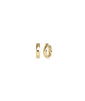 Wide Gold Hoop Earring