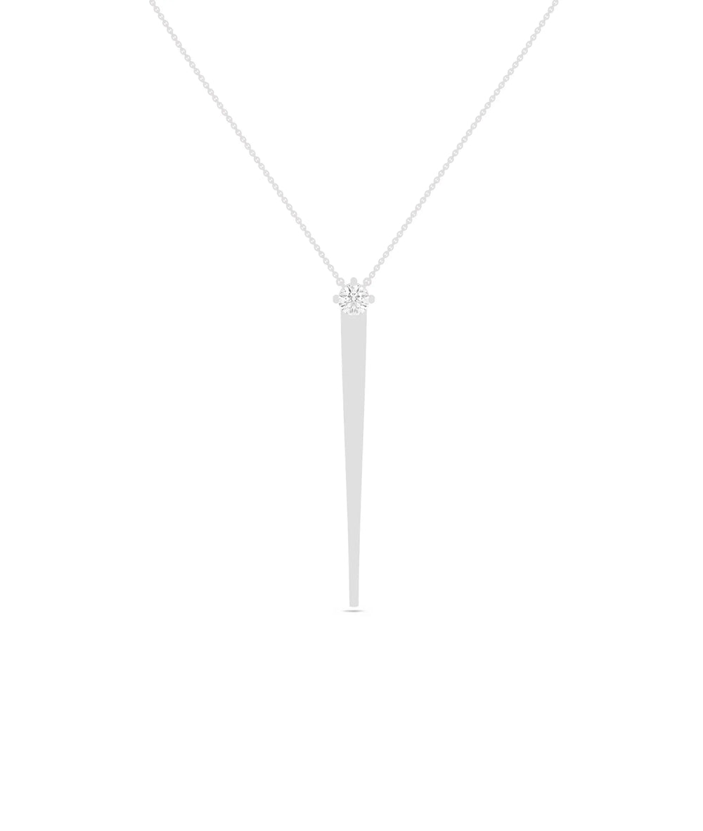 White gold Diamond Solitaire Dangle graceful elegant design