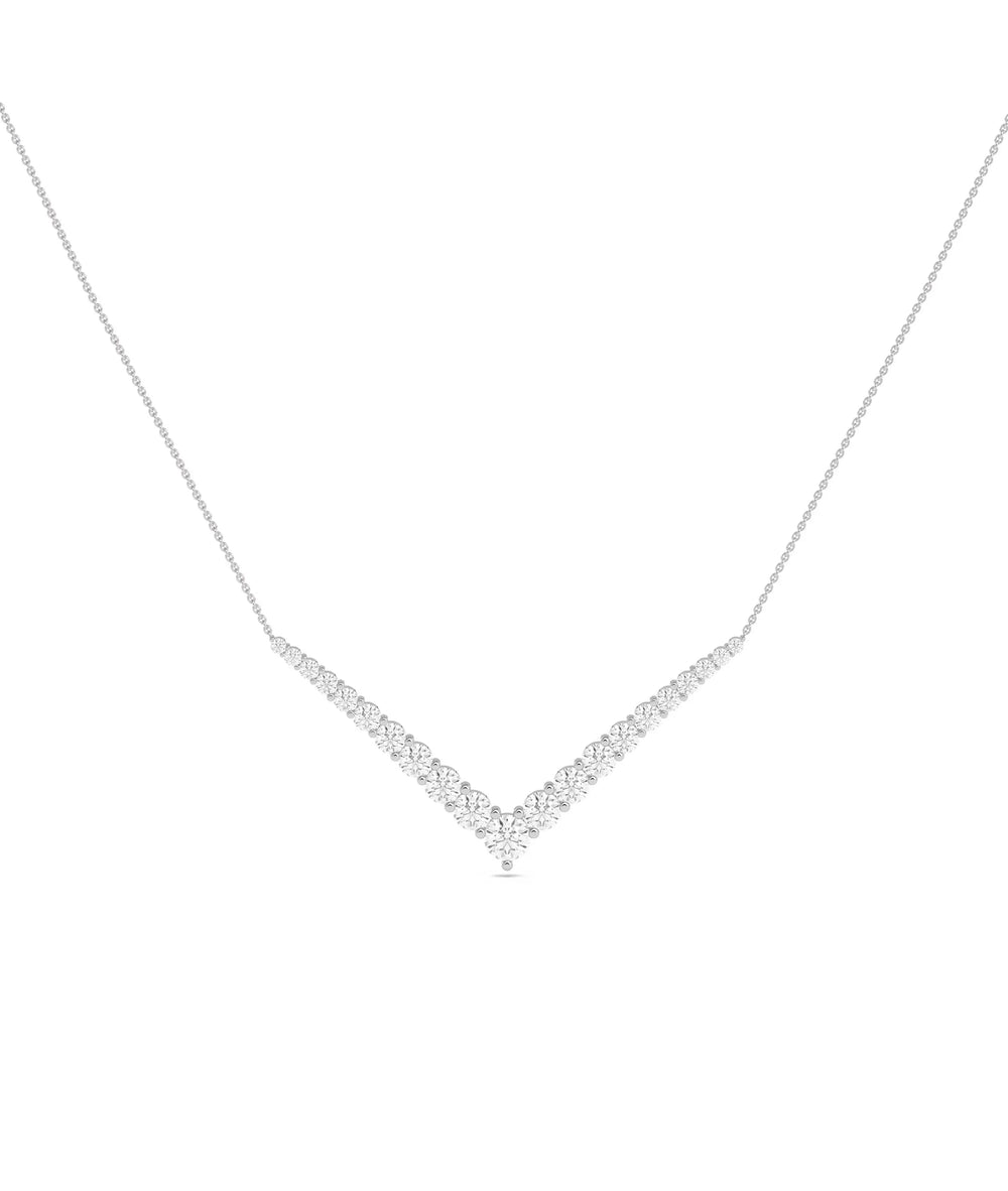 White gold Diamond Chevron extraordinary geometric design