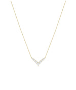 Diamond Chevron yellow gold modern geometric bold dramatic elegant