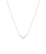 Rose gold Diamond Chevron featuring substantial half-carat sparkle